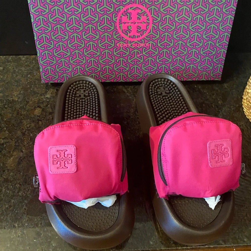 Tory Burch Pocket Sport Slide-Nylon